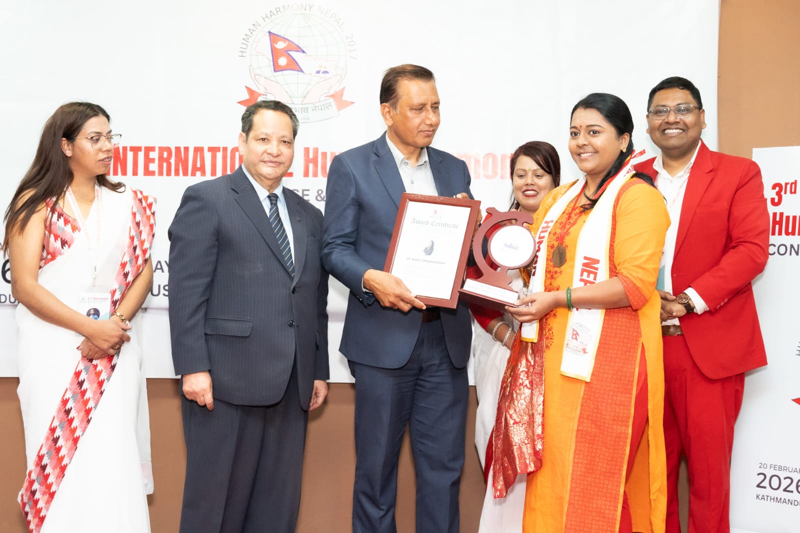Dr. Banu TK, Malaysia – Honored at 3rd International Human Harmony Conference & Award 2026